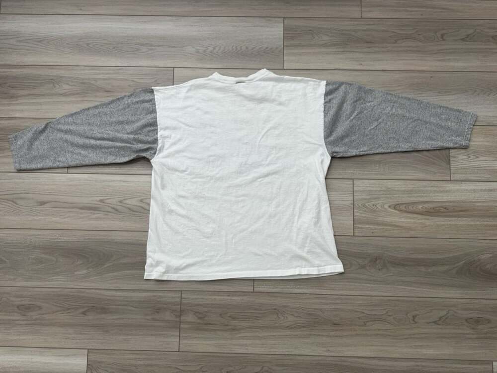 Vintage 90s Lightning Bolt Unnatural Selection Raglan Single Stitch USA L - Picture 5 of 5